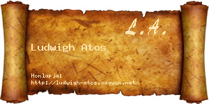 Ludwigh Atos névjegykártya